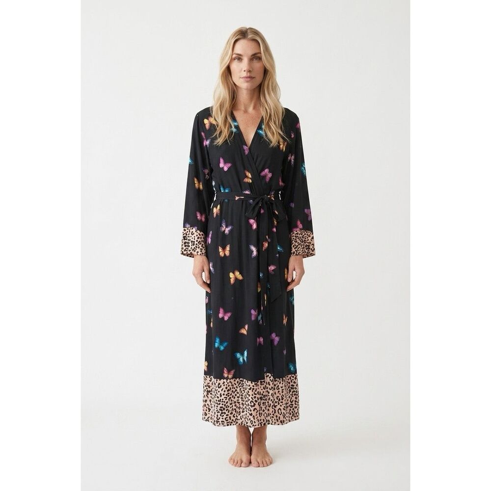 Beauty Sleep Social Long Wrap Robe Sz  L NWT